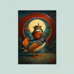 Mandarin duck emperor beneath lacquered moon gate poster 8