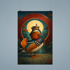 Mandarin duck emperor beneath lacquered moon gate poster 9