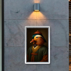 Mandarin duck imperial portrait in scholar robes poster 2
