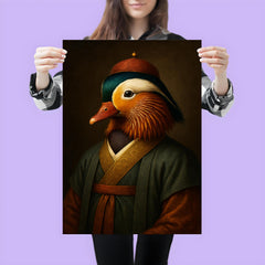 Mandarin duck imperial portrait in scholar robes poster 3
