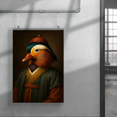 Mandarin duck imperial portrait in scholar robes poster 4