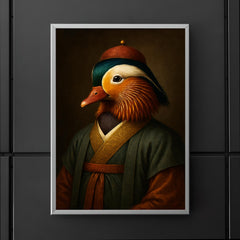 Mandarin duck imperial portrait in scholar robes poster 5