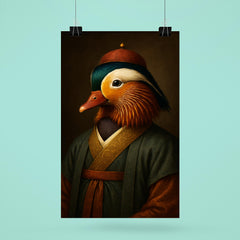 Mandarin duck imperial portrait in scholar robes poster 6
