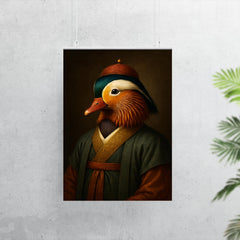 Mandarin duck imperial portrait in scholar robes poster 7