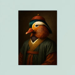 Mandarin duck imperial portrait in scholar robes poster 8