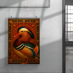 Mandarin duck imperial portrait with lacquered splendor poster 4