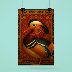 Mandarin duck imperial portrait with lacquered splendor poster 6