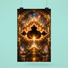 Mandelbrot Set as baroque cosmic cathedral poster 6