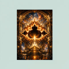 Mandelbrot Set as baroque cosmic cathedral poster 8