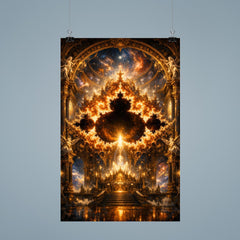 Mandelbrot Set as baroque cosmic cathedral poster 9