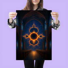 Mandelbrot set as cathedral of infinity poster 3