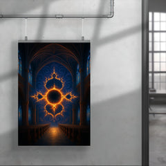 Mandelbrot set as cathedral of infinity poster 4