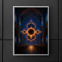 Mandelbrot set as cathedral of infinity poster 5