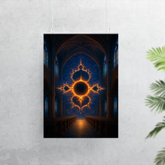 Mandelbrot set as cathedral of infinity poster 7