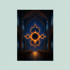 Mandelbrot set as cathedral of infinity poster 8