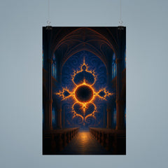 Mandelbrot set as cathedral of infinity poster 9