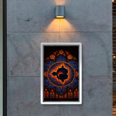 Mandelbrot set as cathedral rose window poster 2