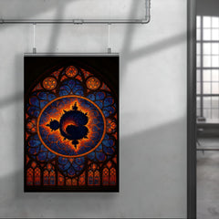 Mandelbrot set as cathedral rose window poster 4