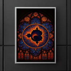 Mandelbrot set as cathedral rose window poster 5