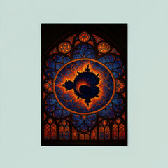 Mandelbrot set as cathedral rose window poster 8
