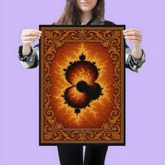 Mandelbrot set rendered as imperial tapestry poster 3