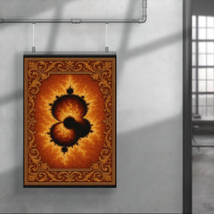 Mandelbrot set rendered as imperial tapestry poster 4
