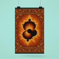 Mandelbrot set rendered as imperial tapestry poster 6