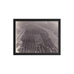 Manhattan, 1931 framed print on a plain backdrop in size 12"x16".