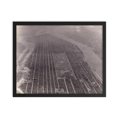 Manhattan, 1931 framed print on a plain backdrop in size 16"x20".