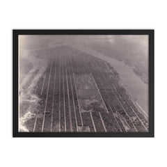 Manhattan, 1931 framed print on a plain backdrop in size 18"x24".