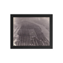 Manhattan, 1931 framed print on a plain backdrop in size 8"x10".