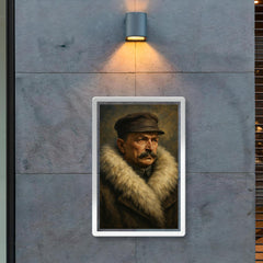 Mannerheim in arctic fur collar poster 2