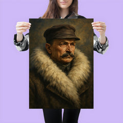 Mannerheim in arctic fur collar poster 3