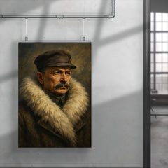 Mannerheim in arctic fur collar poster 4