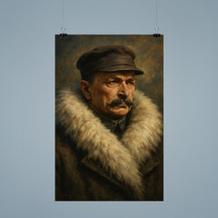 Mannerheim in arctic fur collar poster 9