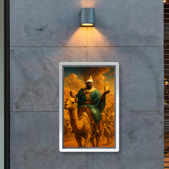 Mansa Musa crossing Sahara with gilded caravan poster 2