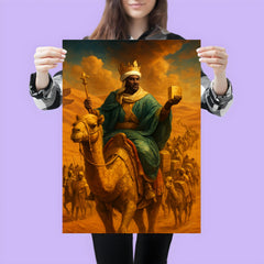 Mansa Musa crossing Sahara with gilded caravan poster 3