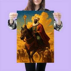 Mansa Musa crossing the Sahara with golden caravan poster 3