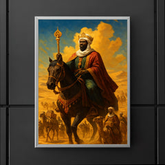 Mansa Musa crossing the Sahara with golden caravan poster 5