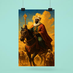 Mansa Musa crossing the Sahara with golden caravan poster 6