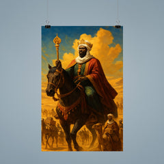 Mansa Musa crossing the Sahara with golden caravan poster 9