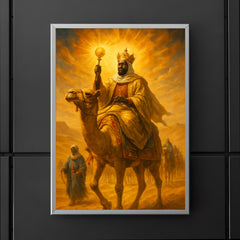 Mansa Musa desert caravan radiance poster 5