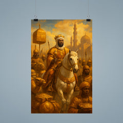 Mansa Musa entering Cairo with golden retinue poster 9