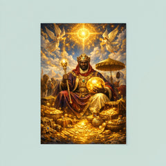 Mansa Musa on pilgrimage with celestial gold poster 8