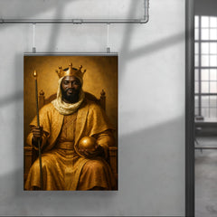 Mansa Musa regal portrait poster 4