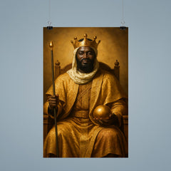 Mansa Musa regal portrait poster 9
