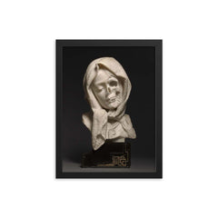 Marble Vanitas by Unknown Artist, Late 19th Century framed print on a plain backdrop in size 12"x16".