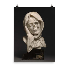 Marble Vanitas by Unknown Artist, Late 19th Century poster on a plain backdrop in size 8"x10".