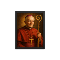 Marcel Lefebvre framed print on a plain backdrop in size 12"x16".