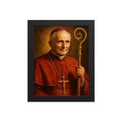 Marcel Lefebvre framed print on a plain backdrop in size 8"x10".